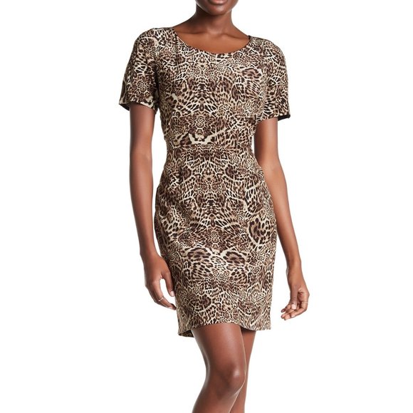 kooples leopard dress